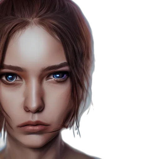 face, robot, photorealistic, fantasy art transparent PNG cut-out