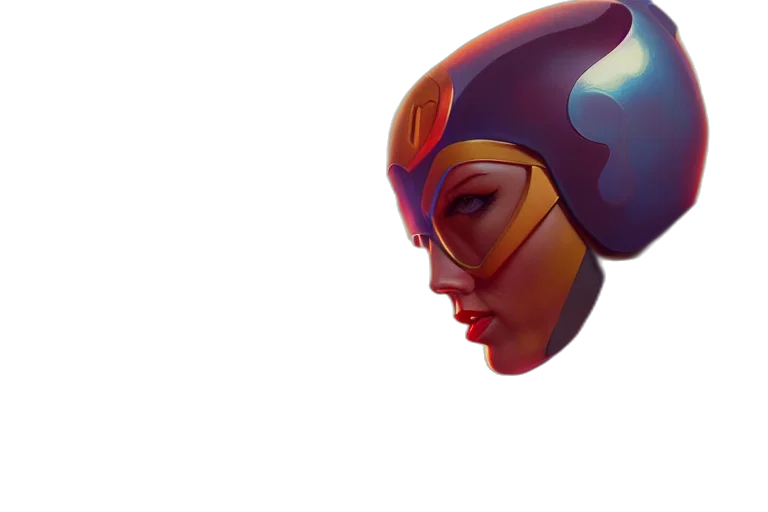 mask, face, crown, robot transparent PNG cut-out