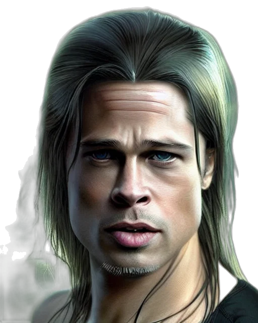 hair, face, photorealistic, fantasy art transparent PNG cut-out