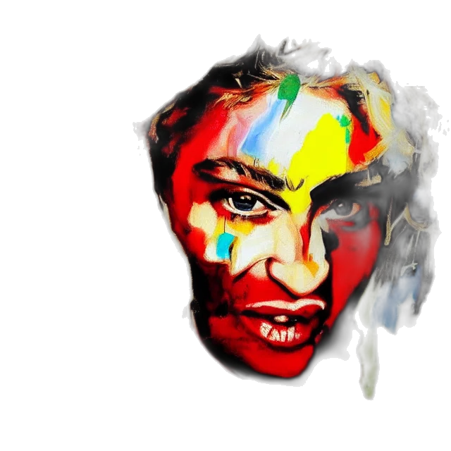 face, mask, photorealistic, watercolor transparent PNG cut-out