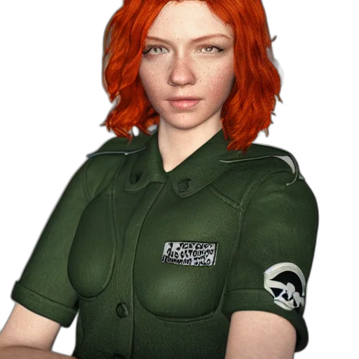 staff, jacket, face, photorealistic transparent PNG cut-out