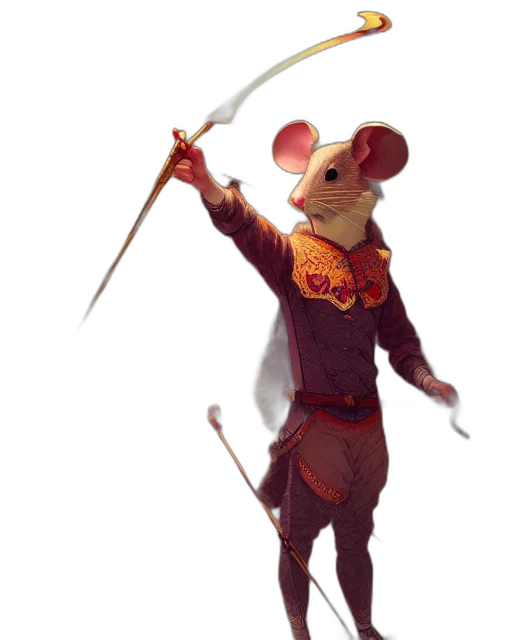staff, animal, jacket, weapon transparent PNG cut-out