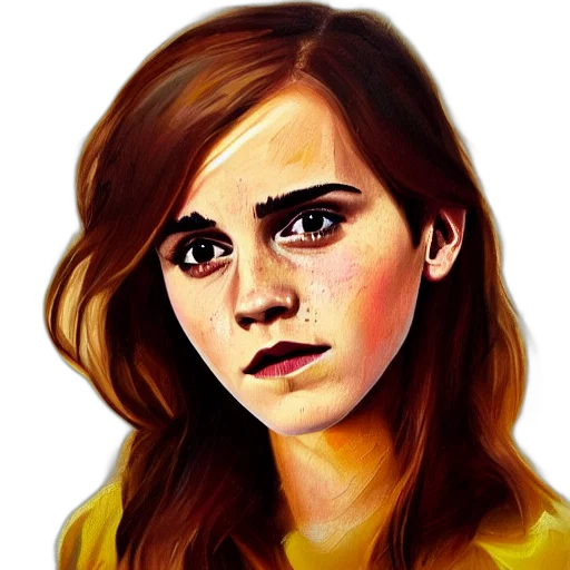 face, photorealistic, oil painting, watercolor transparent PNG cut-out