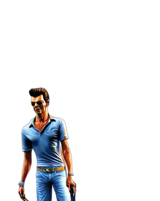 jacket, staff, 3d render, concept art transparent PNG cut-out