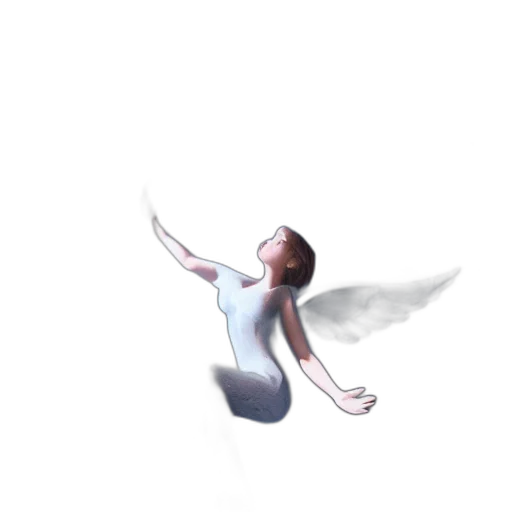 dress, staff, creature, face transparent PNG cut-out