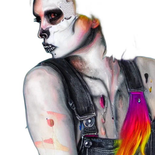 mask, face, jacket, watercolor transparent PNG cut-out
