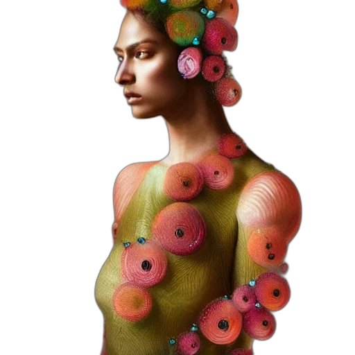 dress, jewelry, flower, crown transparent PNG cut-out