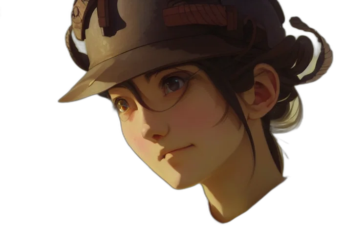 hat, face, staff, crown transparent PNG cut-out