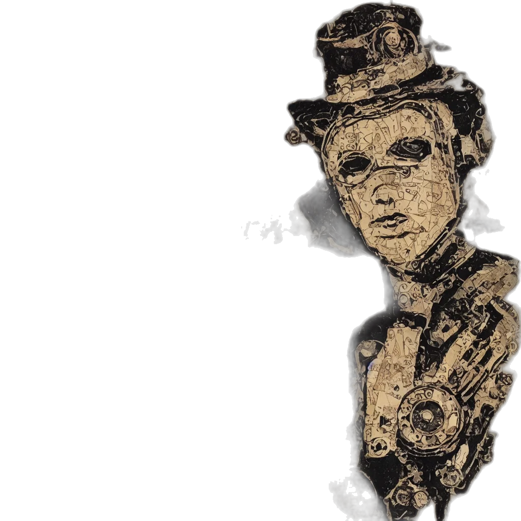 face, staff, hat, mask transparent PNG cut-out