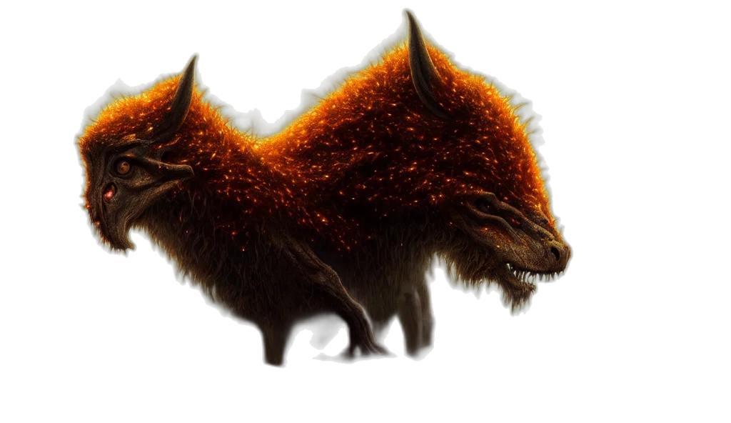 dragon, creature, animal, hair transparent PNG cut-out