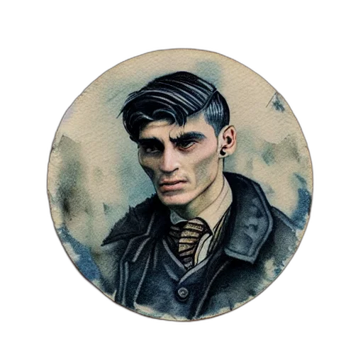 face, jacket, hat, photorealistic transparent PNG cut-out
