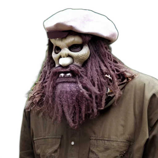 mask, creature, face, concept art transparent PNG cut-out