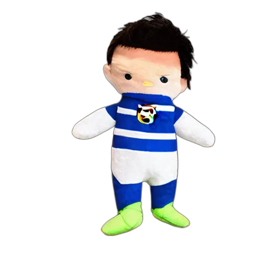 3d render, cartoon, lionel, messi transparent PNG cut-out