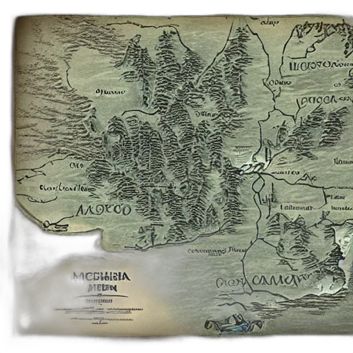 concept art, map, michigan, middle transparent PNG cut-out