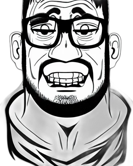 face, staff, cartoon, comic book art transparent PNG cut-out