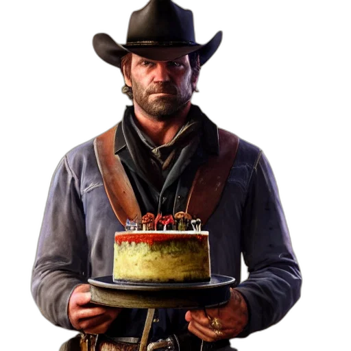 hat, food, staff, 3d render transparent PNG cut-out