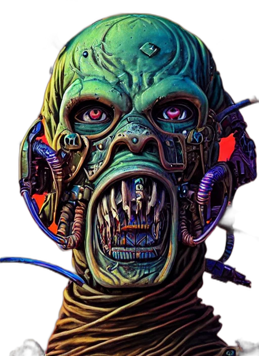 mask, robot, face, creature transparent PNG cut-out