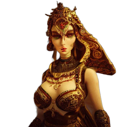 jewelry, crown, mask, staff transparent PNG cut-out