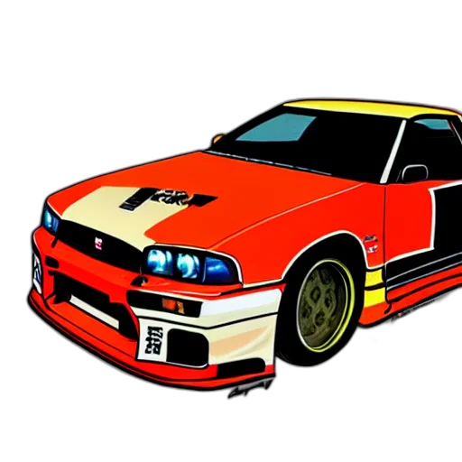car, photorealistic, anime, concept art transparent PNG cut-out