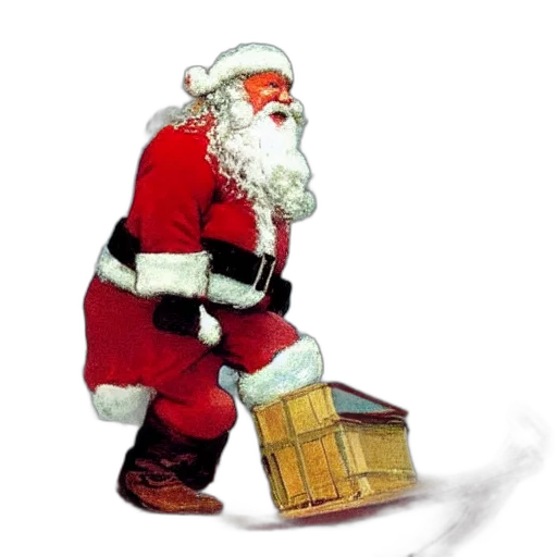 staff, drunken, angry, santa transparent PNG cut-out