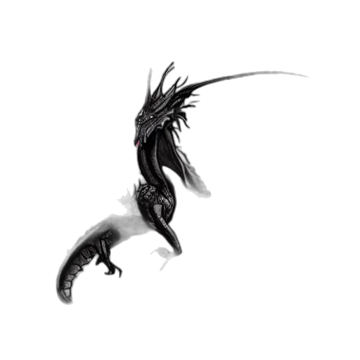 dragon, animal, creature, staff transparent PNG cut-out