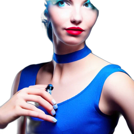 jewelry, dress, robot, photorealistic transparent PNG cut-out