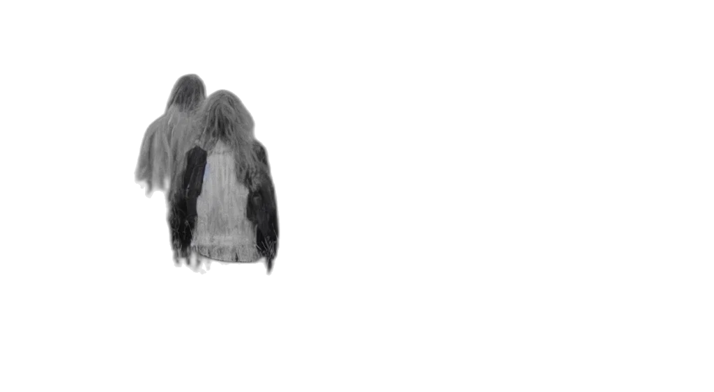 jacket, hair, mask, creature transparent PNG cut-out