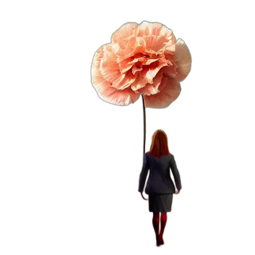 umbrella, flower, jacket, crown transparent PNG cut-out