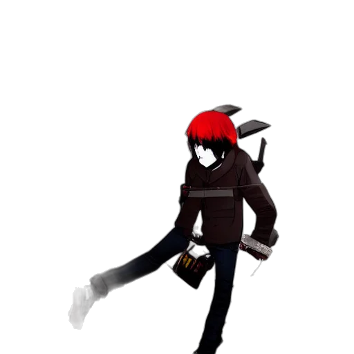 staff, jacket, weapon, hat transparent PNG cut-out