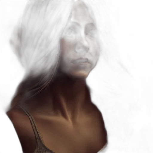 face, mask, hair, dress transparent PNG cut-out