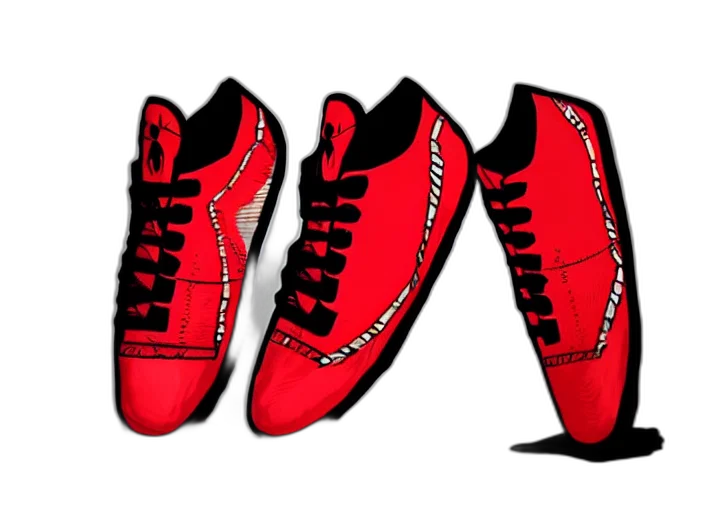 shoes, 3d render, photorealistic, concept art transparent PNG cut-out