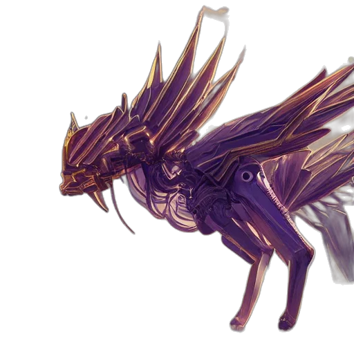 dragon, creature, animal, staff transparent PNG cut-out