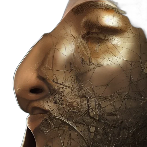 mask, face, hair, creature transparent PNG cut-out