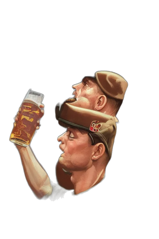 hat, bottle, face, crown transparent PNG cut-out