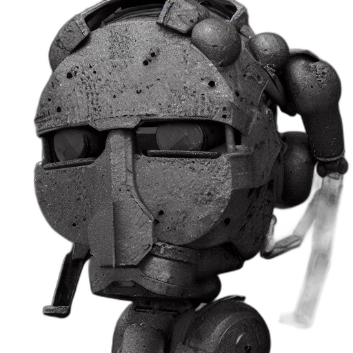 robot, weapon, staff, mask transparent PNG cut-out