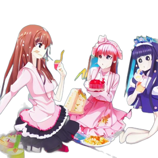 food, dress, anime, vaporwave transparent PNG cut-out