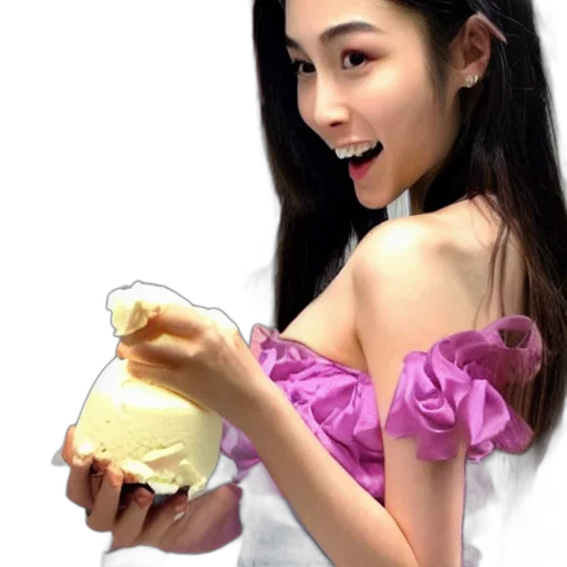 food, dress, photorealistic, oil painting transparent PNG cut-out