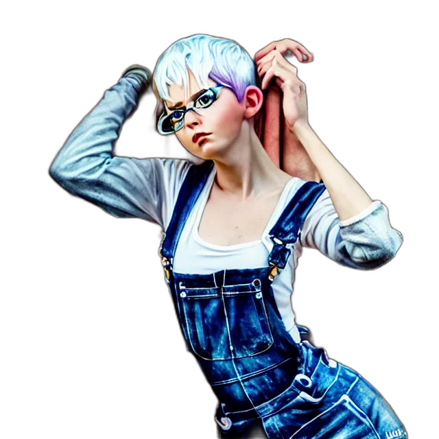 jacket, robot, dress, concept art transparent PNG cut-out