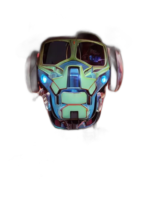 mask, robot, face, car transparent PNG cut-out