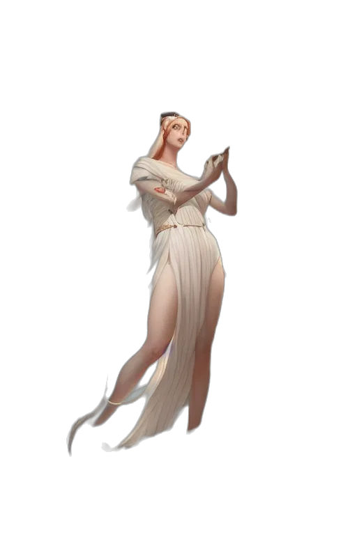 dress, staff, sword, creature transparent PNG cut-out