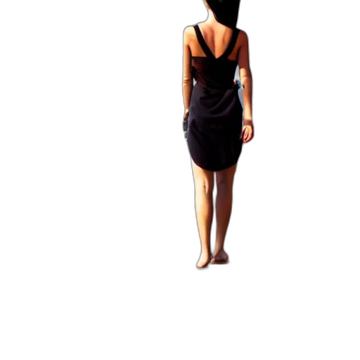 dress, staff, face, jewelry transparent PNG cut-out