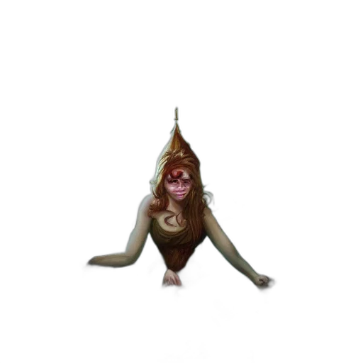 creature, staff, animal, mask transparent PNG cut-out