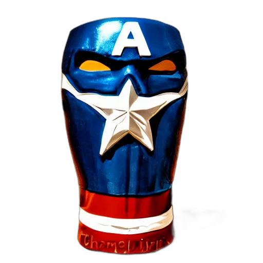 mask, weapon, comic book art, 3d render transparent PNG cut-out
