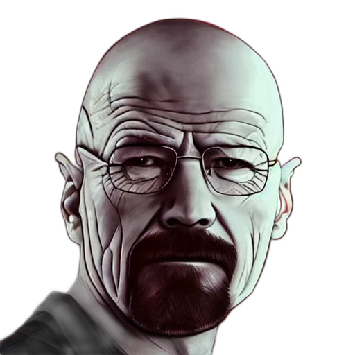 face, mask, staff, comic book art transparent PNG cut-out