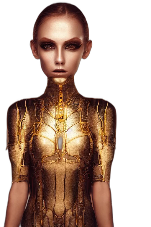 jewelry, robot, dress, concept art transparent PNG cut-out