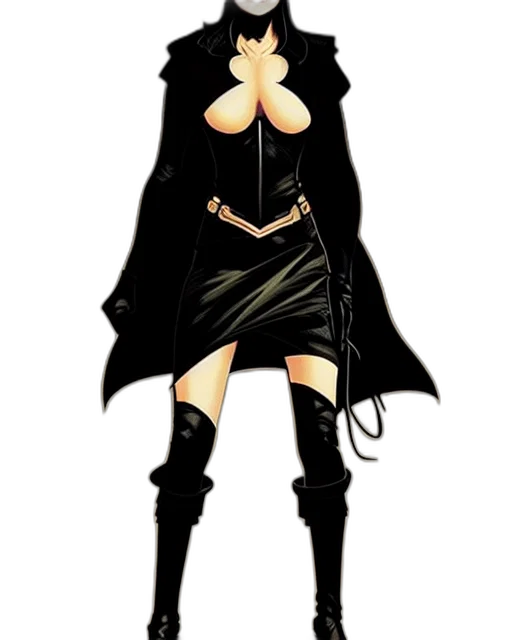 dress, jacket, staff, mask transparent PNG cut-out