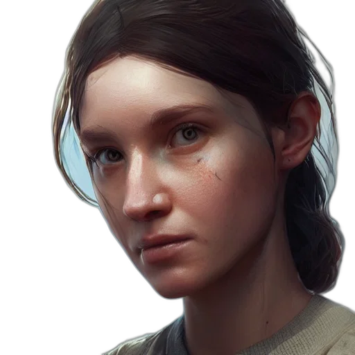 face, concept art, photorealistic, fantasy art transparent PNG cut-out