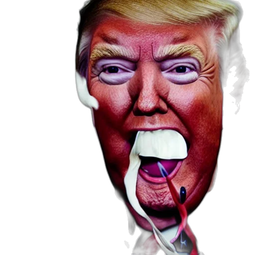 mask, face, creature, vaporwave transparent PNG cut-out
