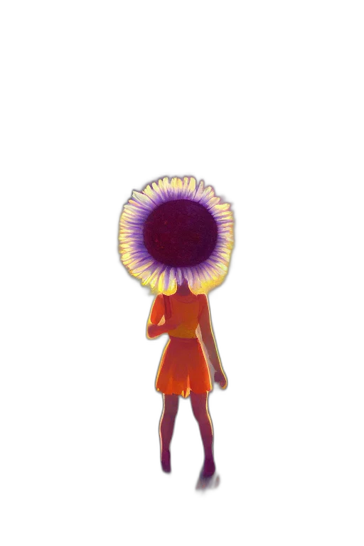 flower, dress, hair, crown transparent PNG cut-out