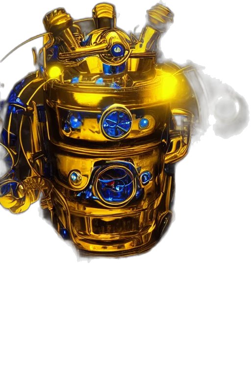 robot, mask, jewelry, crown transparent PNG cut-out